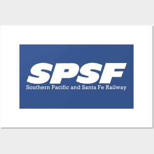 SPSF Railway Company White Logo Posters and Art